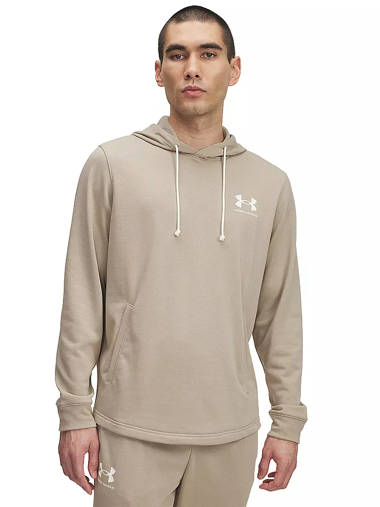 UNDER ARMOUR | Felpa con cappuccio da uomo UA Rival Terry | Cammello