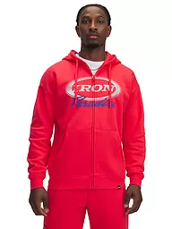 UNDER ARMOUR | Felpa con cappuccio da uomo UA The Rock Icon Fleece | Rosso