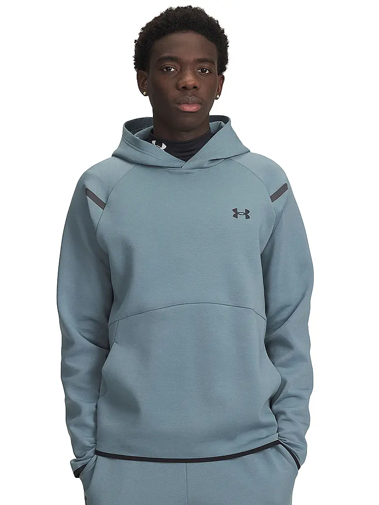 UNDER ARMOUR | Felpa con cappuccio da uomo UA Unstoppable Fleece | Petrolio