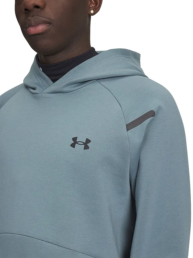 UNDER ARMOUR | Felpa con cappuccio da uomo UA Unstoppable Fleece | Petrolio