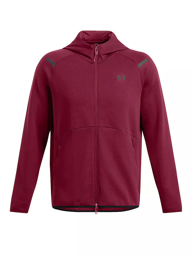 UNDER ARMOUR | Felpa con cappuccio da uomo UA Unstoppable | Rosso scuro