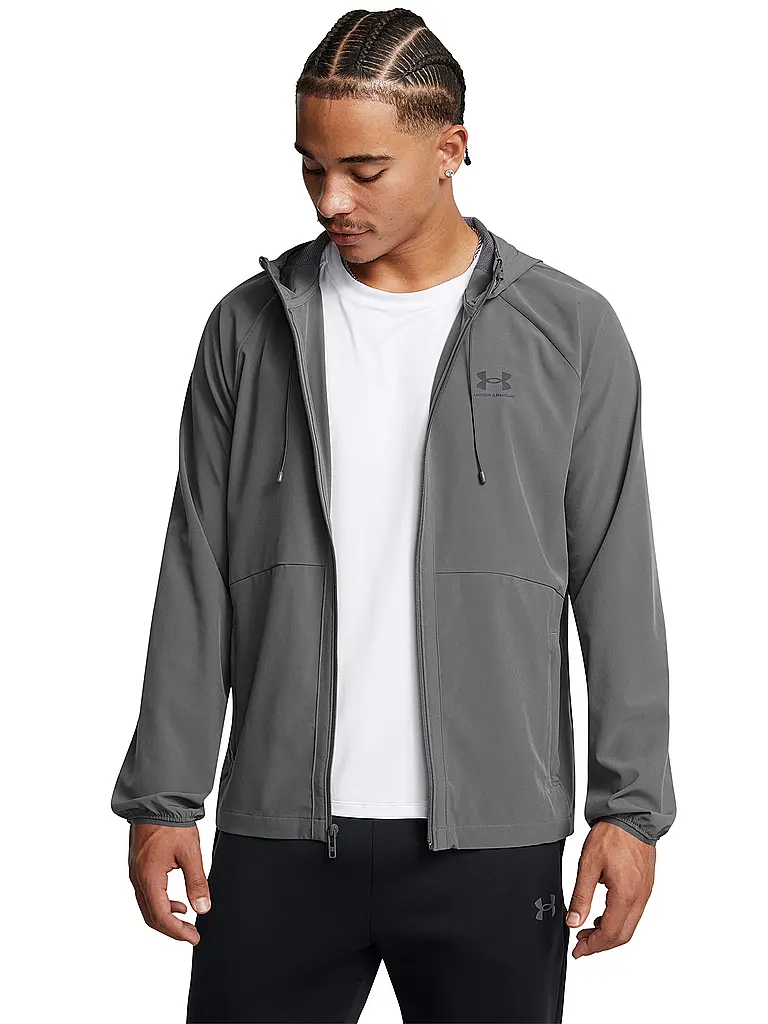 UNDER ARMOUR | Giacca da uomo UA Windbreaker Stretch | Grigio