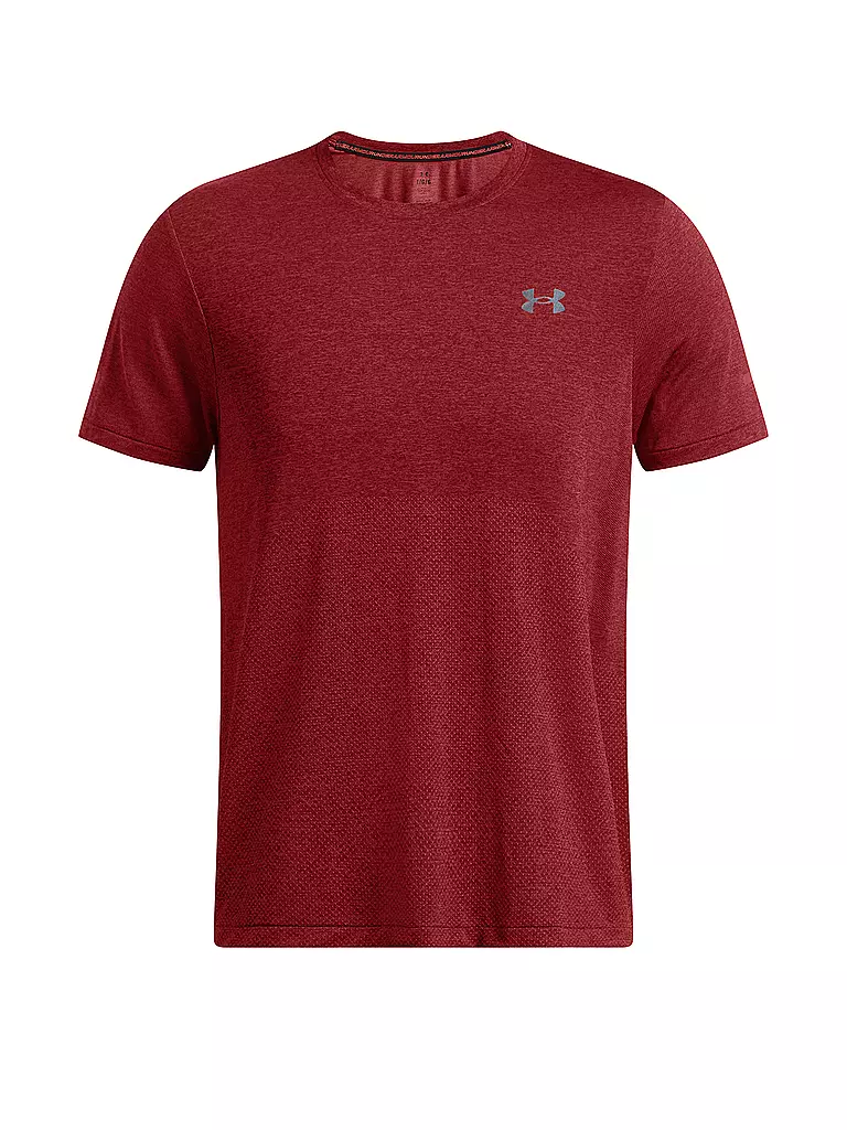 UNDER ARMOUR | Herren Fitnesshirt UA Seamless Stride | Rosso scuro