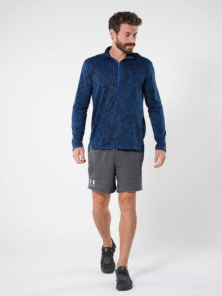 UNDER ARMOUR | Herren Fitnessshirt UA Tech™ Vent Geode mit ½ Zip | Blu scuro