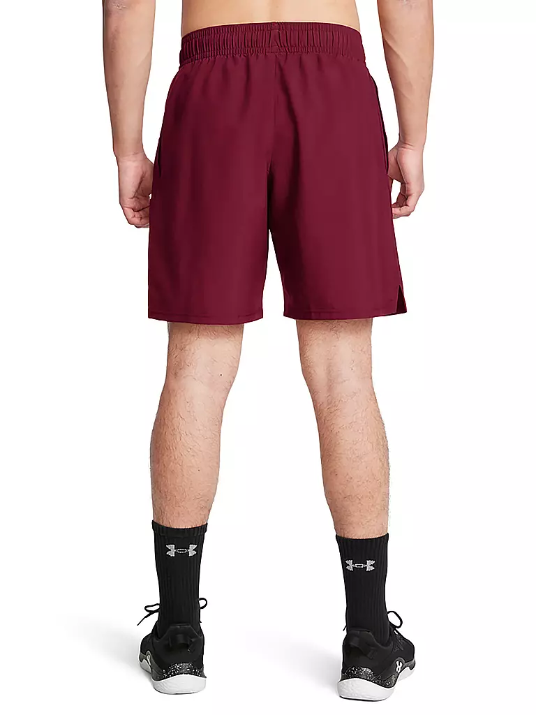 UNDER ARMOUR | Herren Short UA Woven Wordmark | Rosso scuro