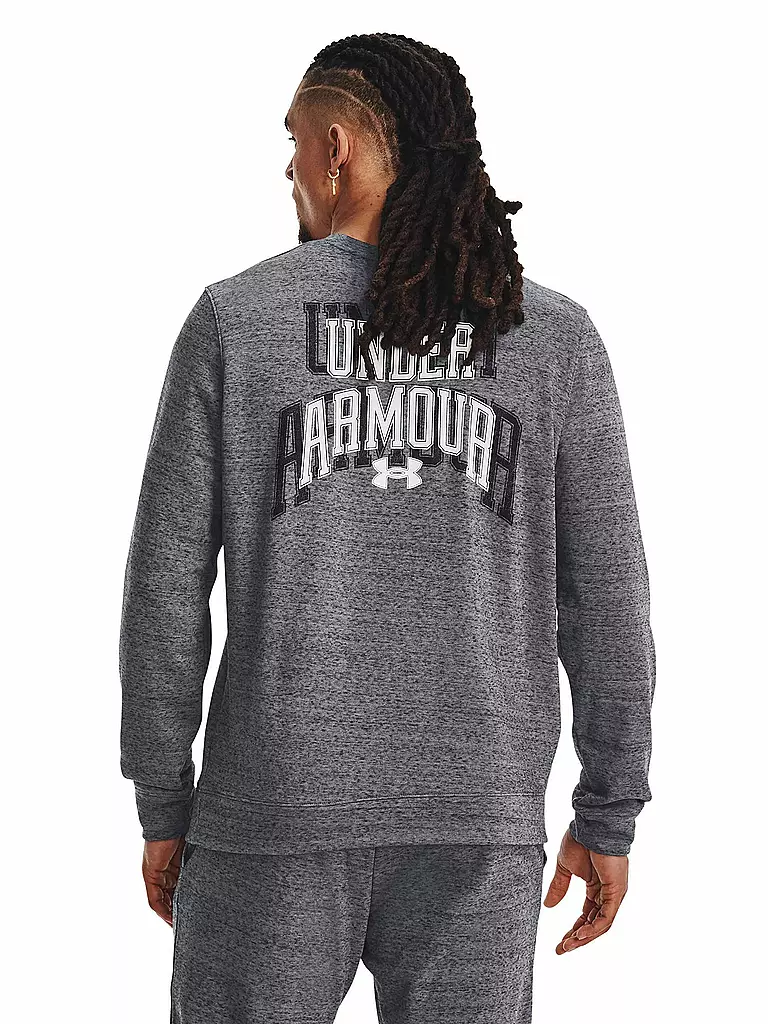 UNDER ARMOUR | Herren Sweater UA Rival Terry Graphic Crew | Grigio