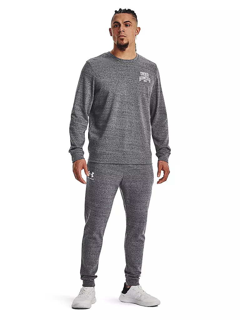 UNDER ARMOUR | Herren Sweater UA Rival Terry Graphic Crew | Grigio
