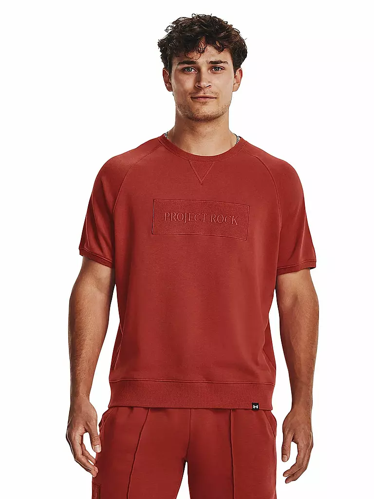 UNDER ARMOUR | Herren T-Shirt Project Rock Terry Gym | Rosso