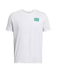 UNDER ARMOUR | Herren T-Shirt UA Color Block | Bianco