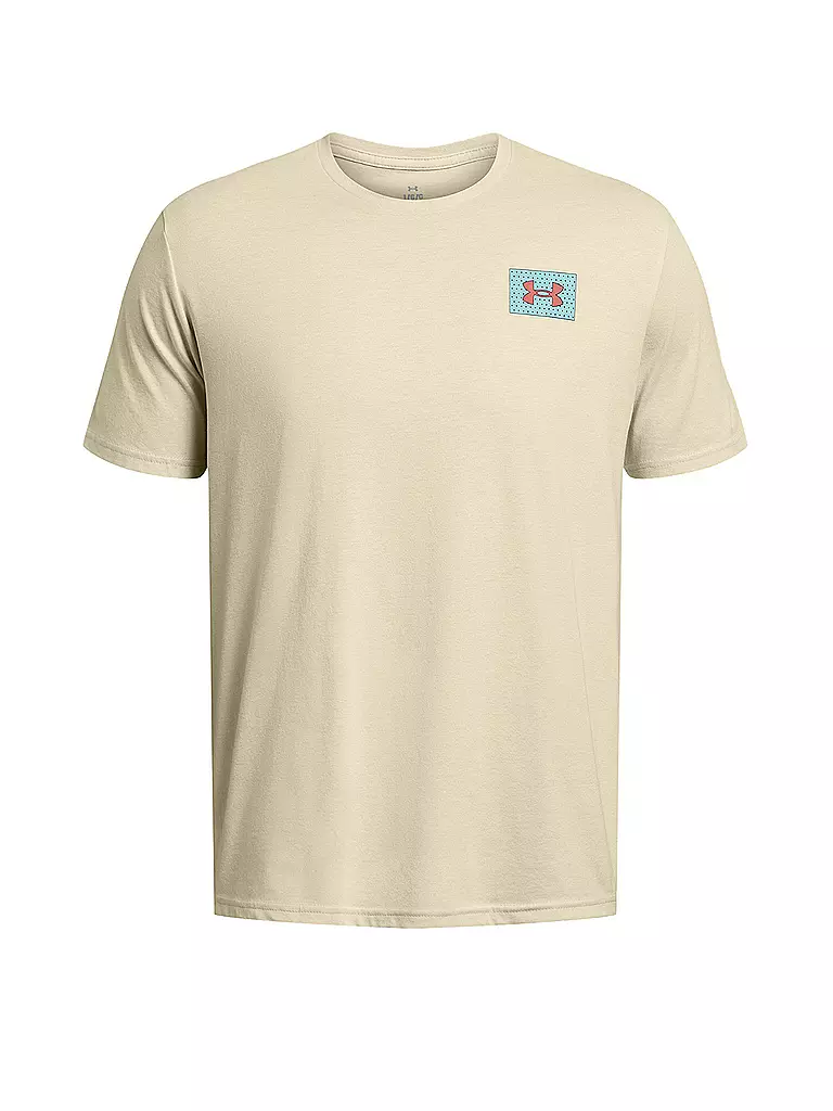 UNDER ARMOUR | Herren T-Shirt UA Color Block | Beige
