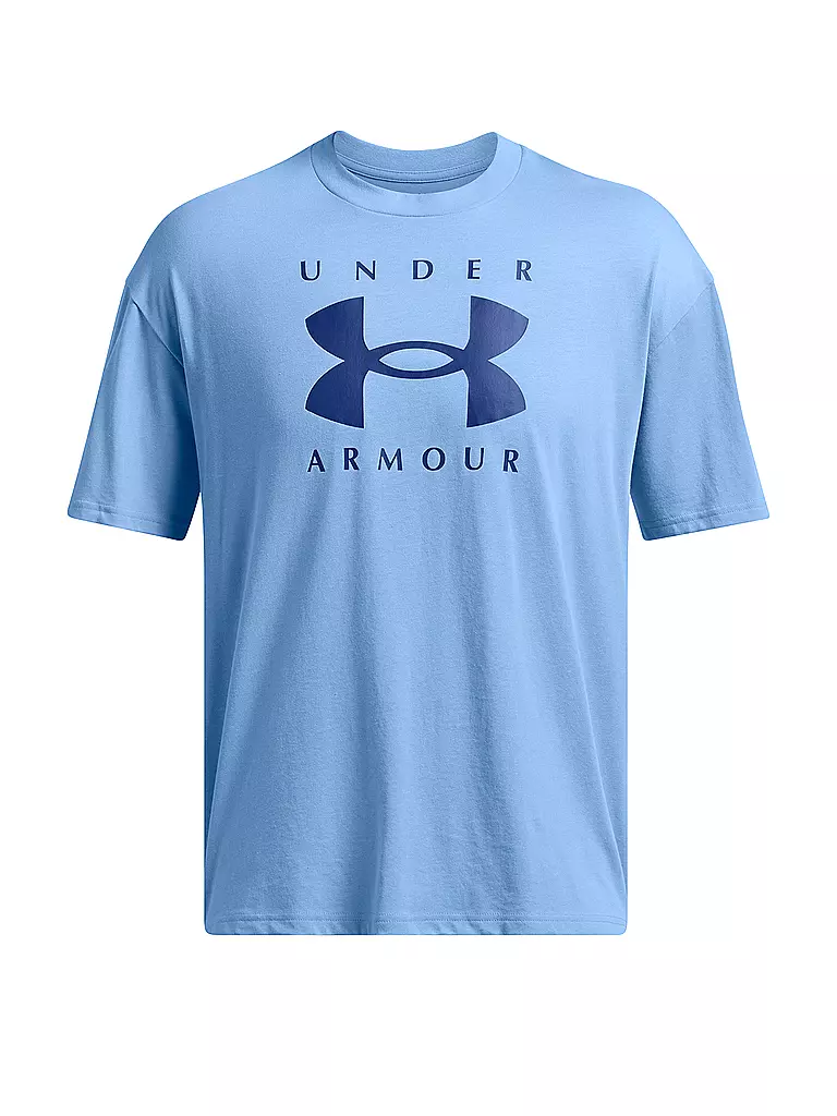 UNDER ARMOUR | Herren T-Shirt UA Heavyweight Branded | Blu chiaro