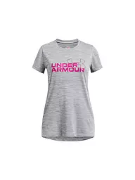 UNDER ARMOUR | Mädchen Fitnessshirt UA Tech™ Twist Wordmark Logo | Grigio