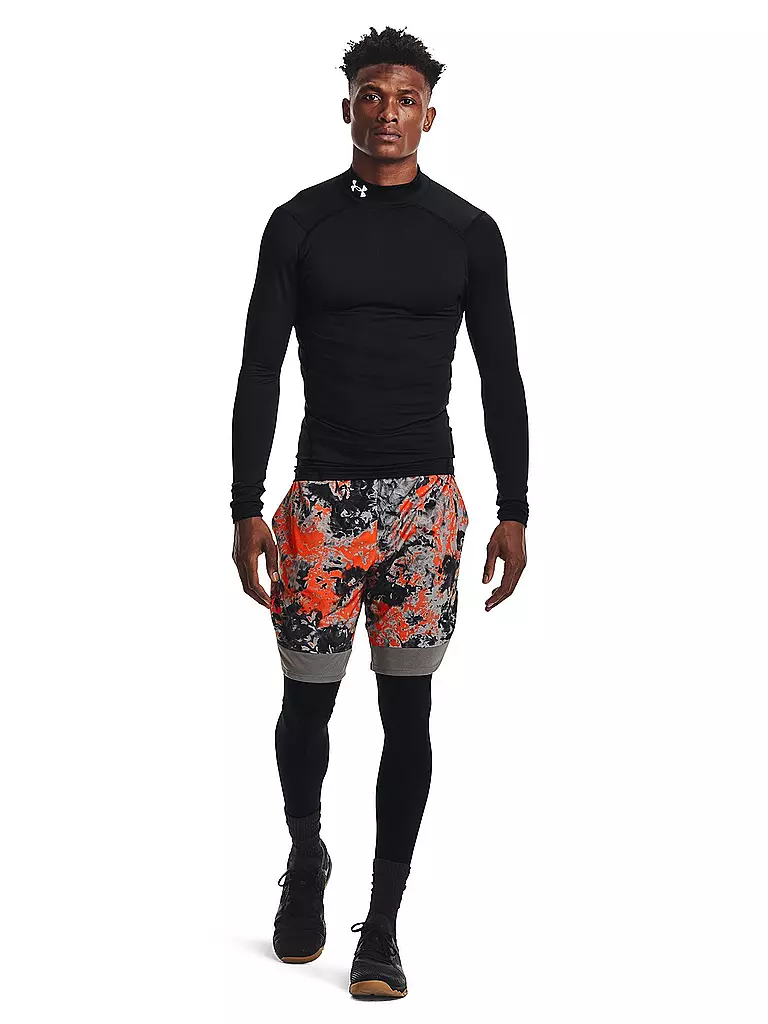 UNDER ARMOUR | Maglia da allenamento da uomo ColdGear® Compression Mock | Nero
