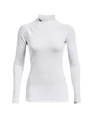 UNDER ARMOUR | Maglietta da fitness da donna ColdGear® Authentics Mockneck | Bianco