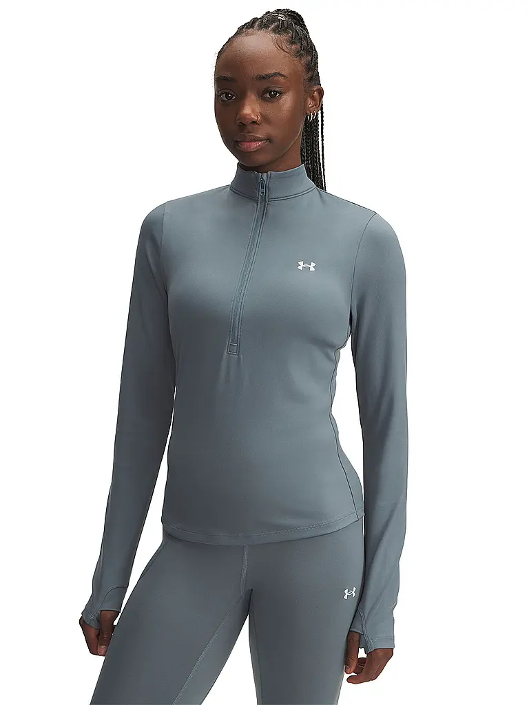 UNDER ARMOUR | Maglietta da fitness da donna UA Motion con mezza zip | Petrolio