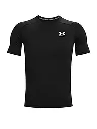 UNDER ARMOUR | Maglietta da fitness da uomo HeatGear® Armour | Nero