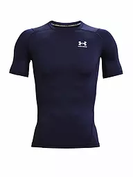 UNDER ARMOUR | Maglietta da fitness da uomo HeatGear® Armour | Blu scuro