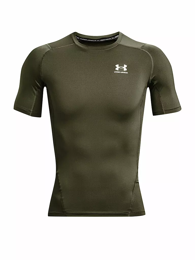 UNDER ARMOUR | Maglietta da fitness da uomo HeatGear® Armour | Oliva