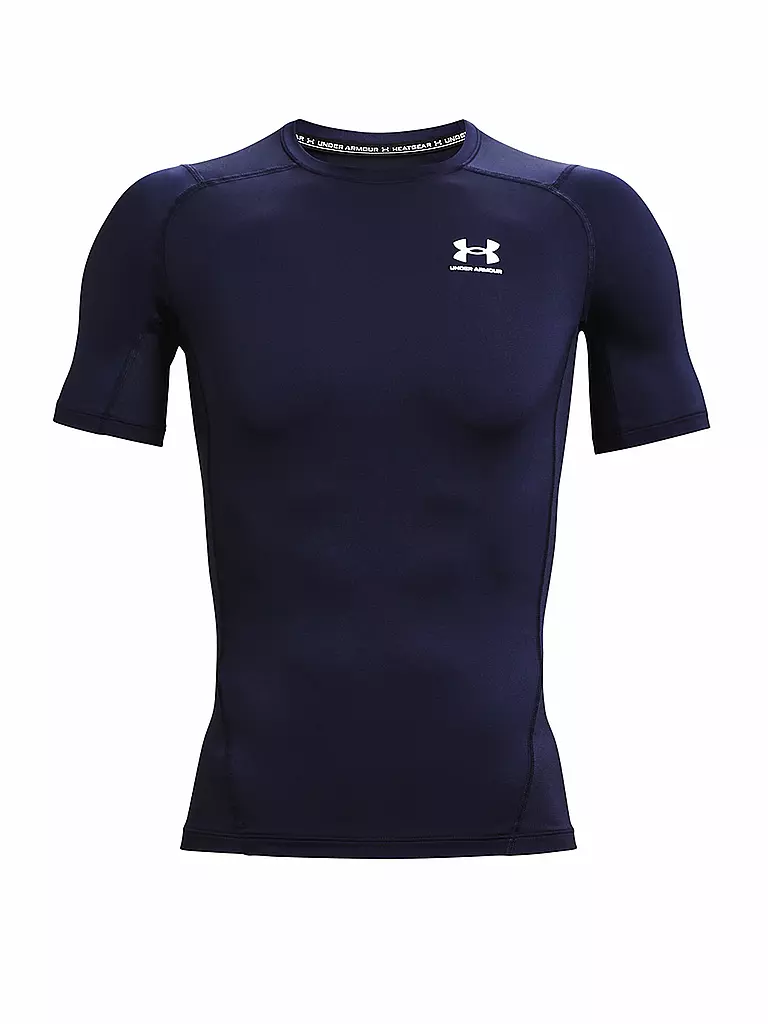 UNDER ARMOUR | Maglietta da fitness da uomo HeatGear® Armour | Blu scuro