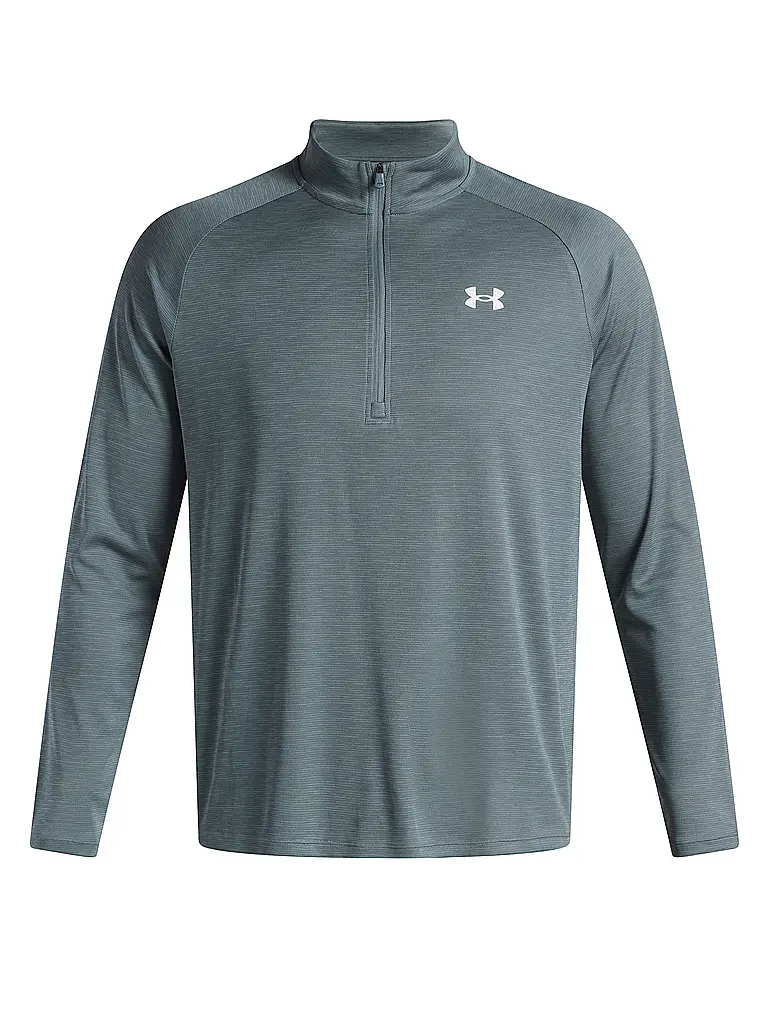 UNDER ARMOUR | Maglietta da fitness da uomo UA Tech™ Textured con mezza zip | Petrolio