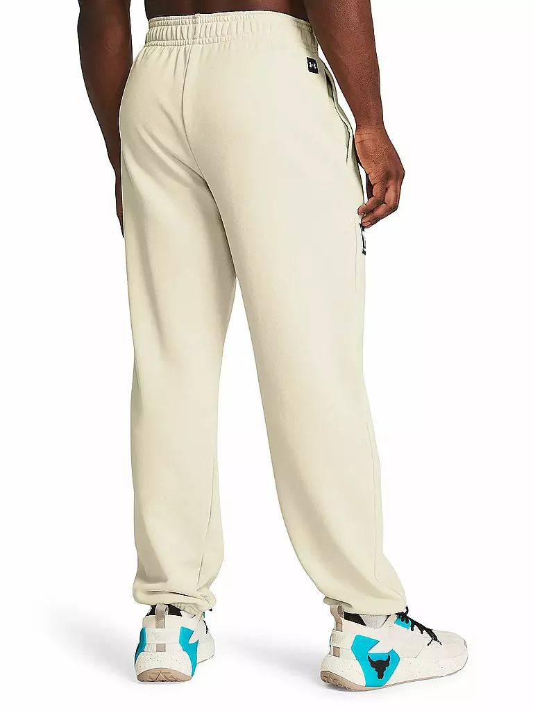 UNDER ARMOUR | Pantaloni da jogging da uomo Project Rock Heavyweight Terry | Beige