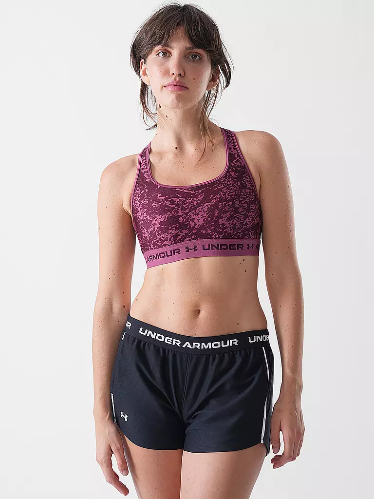 UNDER ARMOUR | Reggiseno sportivo da donna Armour® Mid Crossback Print a supporto medio | Bacca