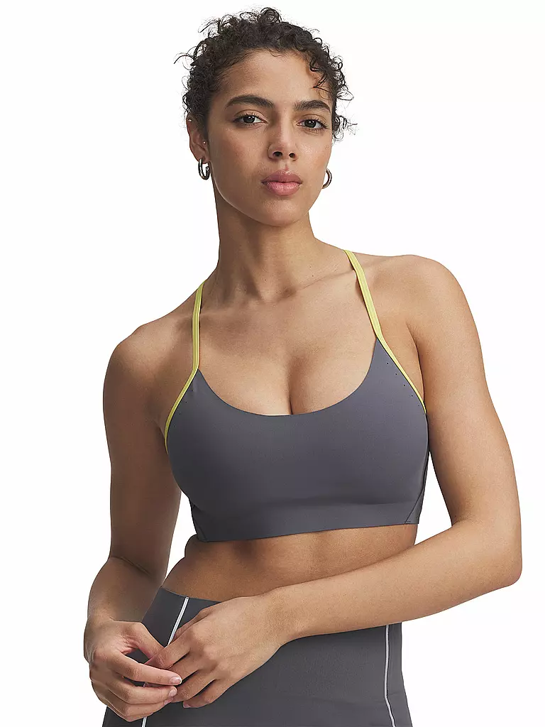UNDER ARMOUR | Reggiseno sportivo da donna UA Halo Bonded a supporto medio | Grigio