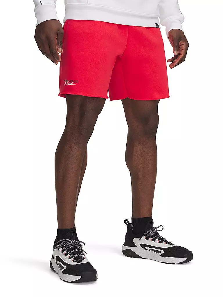 UNDER ARMOUR | Short da uomo UA The Rock Icon Fleece | Rosso