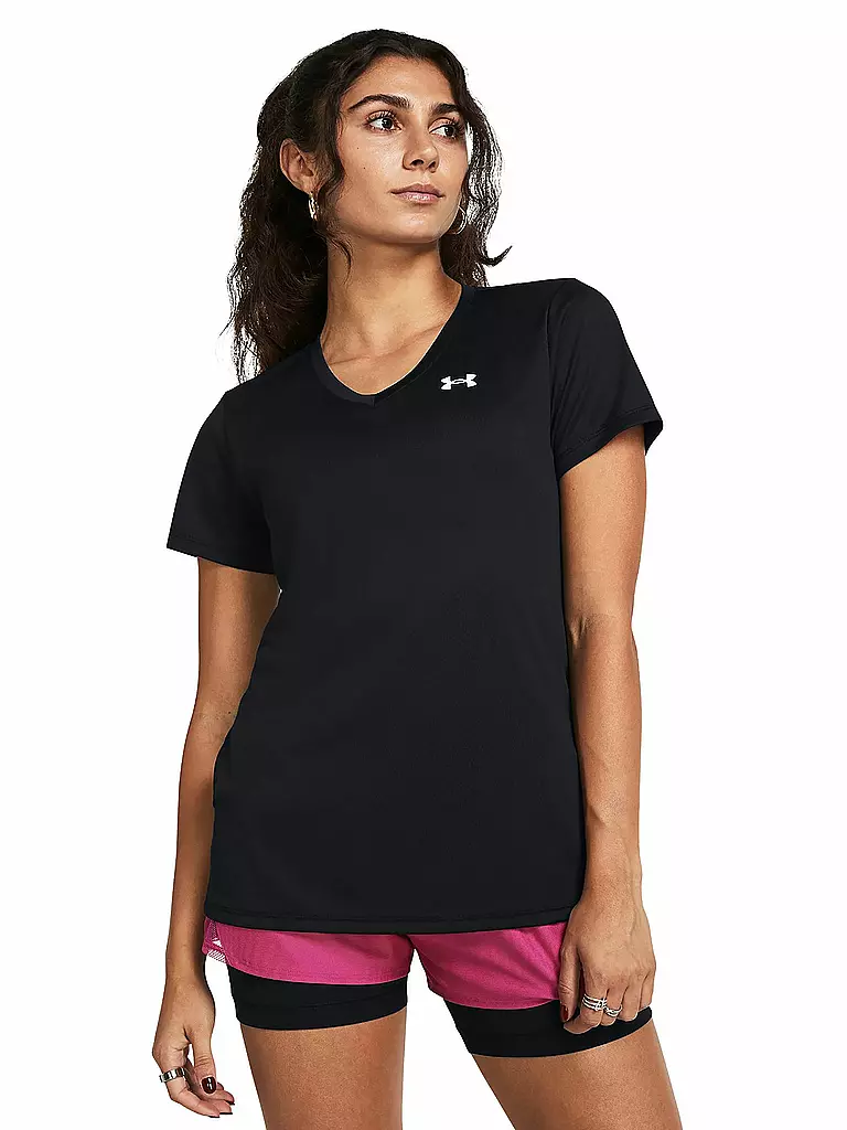 UNDER ARMOUR | T-shirt da allenamento da donna UA Tech™ con scollo a V | Nero