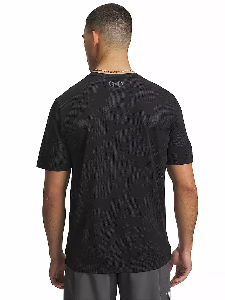 UNDER ARMOUR | T-shirt da allenamento da uomo UA TechTM Vent Jacquard | Nero