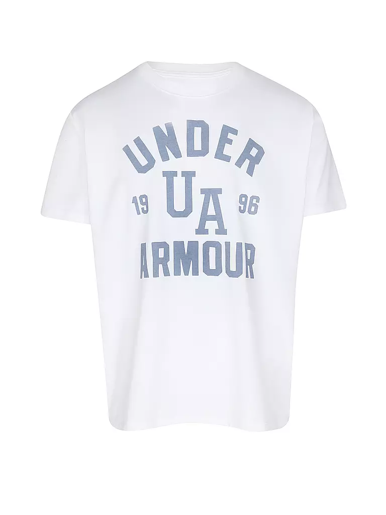 UNDER ARMOUR | T-shirt da donna UA Heavyweight Oversized Collegiate | Bianco