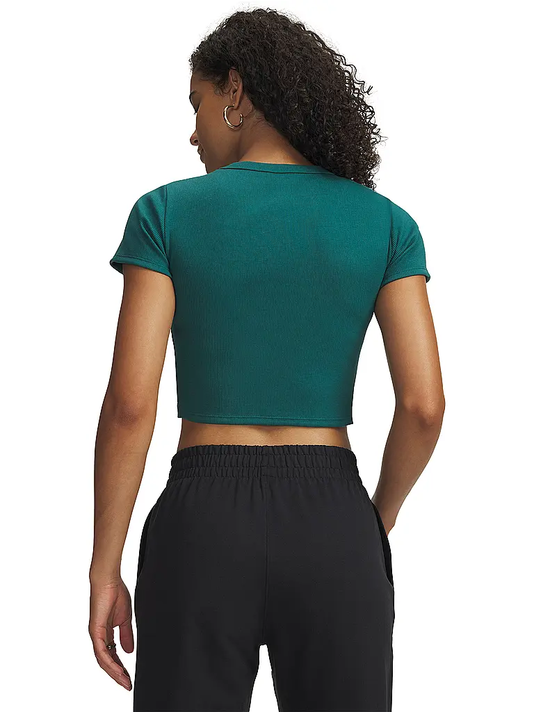 UNDER ARMOUR | T-shirt da donna UA Rival Rib Baby | Petrolio