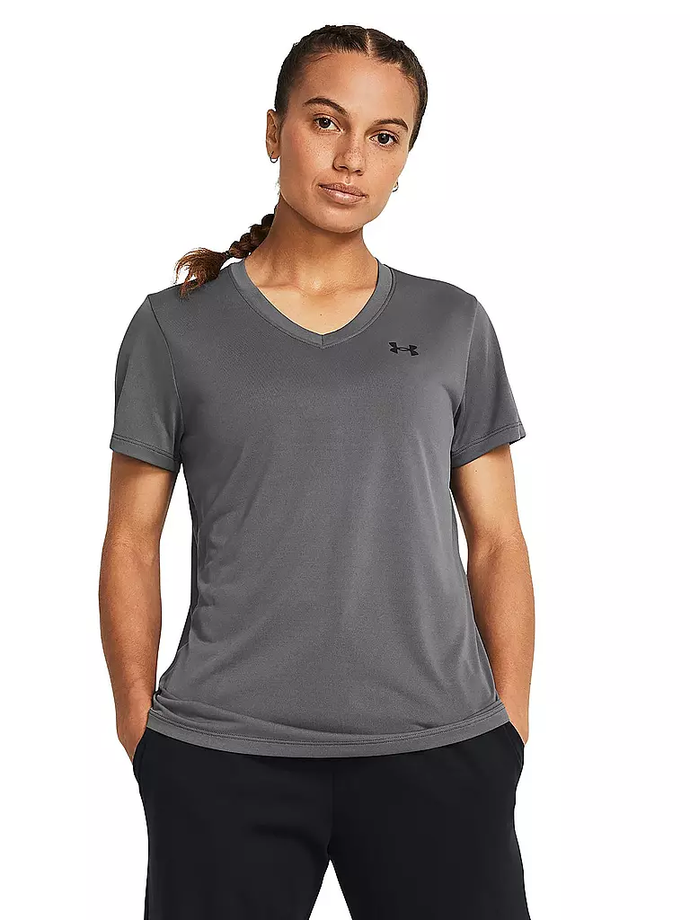 UNDER ARMOUR | T-shirt da fitness da donna UA Tech™ con scollo a V | Grigio