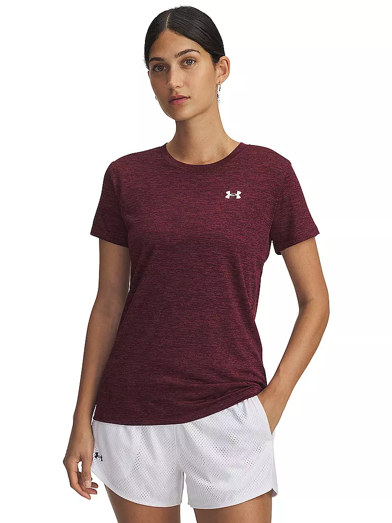 UNDER ARMOUR | T-shirt da fitness da donna UA Tech™ Twist | Rosso scuro
