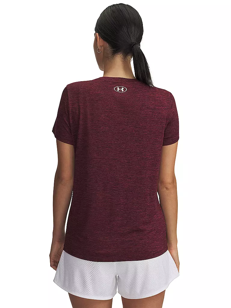 UNDER ARMOUR | T-shirt da fitness da donna UA Tech™ Twist | Rosso scuro