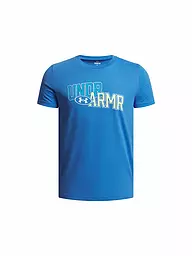UNDER ARMOUR | T-shirt da ragazzo Overlay Wordmark | Blu