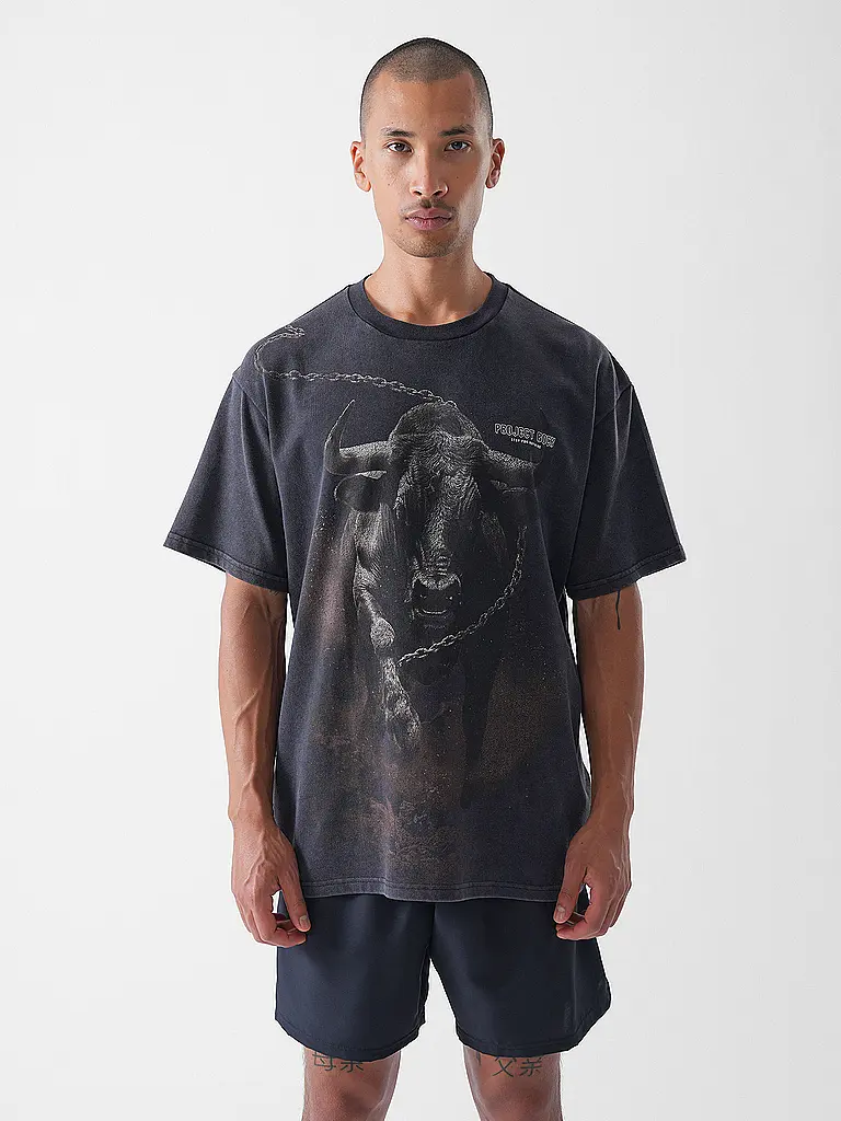 UNDER ARMOUR | T-shirt da uomo The Rock Washed | Nero