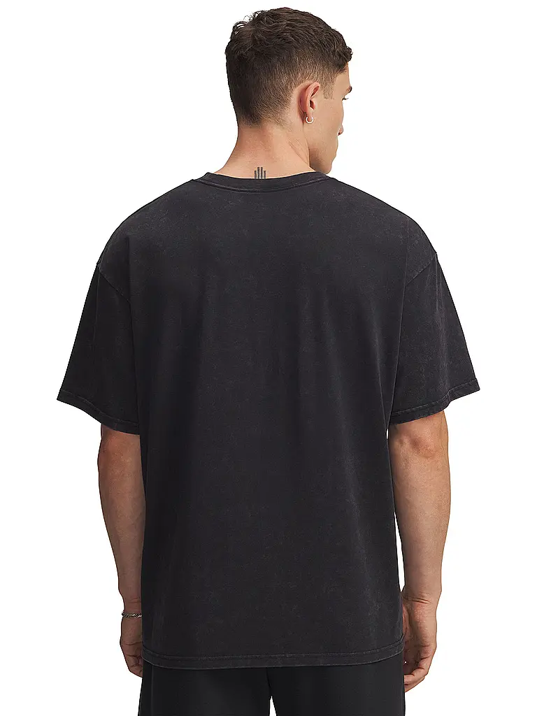 UNDER ARMOUR | T-shirt da uomo The Rock Washed | Nero