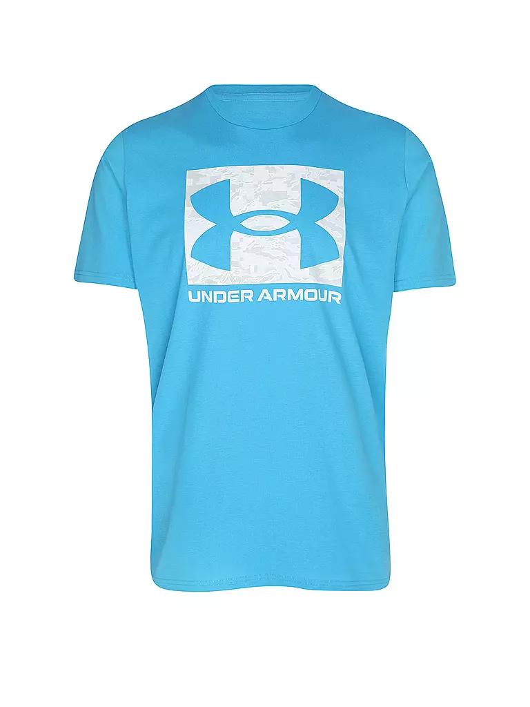 UNDER ARMOUR | T-shirt da uomo UA ABC Camo Boxed Logo | Blu chiaro