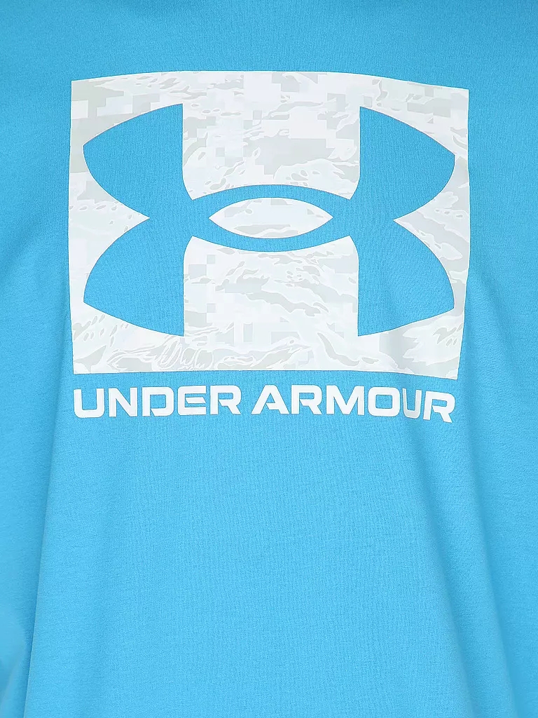 UNDER ARMOUR | T-shirt da uomo UA ABC Camo Boxed Logo | Blu chiaro