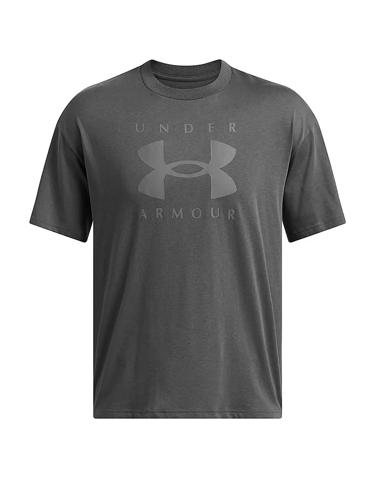 UNDER ARMOUR | T-shirt da uomo UA Heavyweight Logo | Grigio