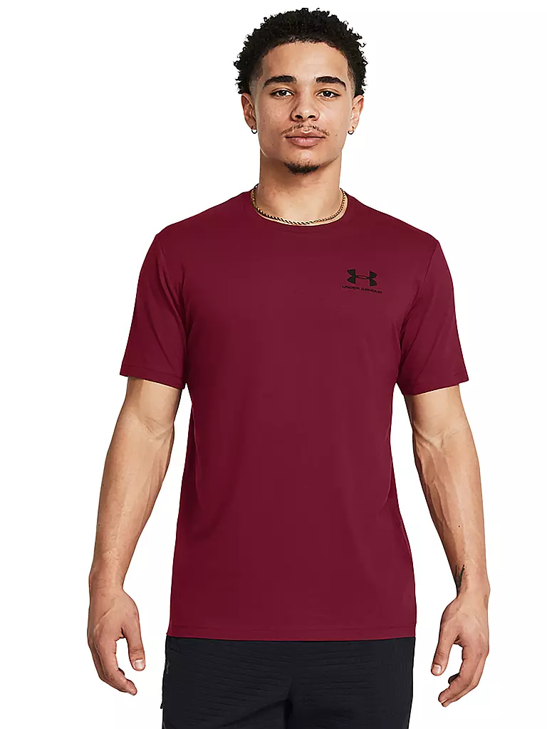 UNDER ARMOUR | T-shirt da uomo UA Sportstyle | Rosso scuro