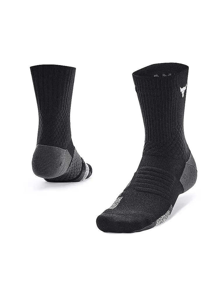 UNDER ARMOUR | Unisex Freizeitsocken Project Rock ArmourDry™ Playmaker Mid-Crew | Nero