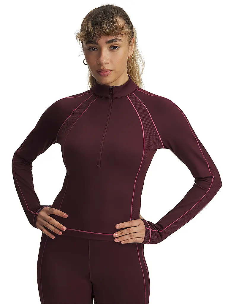 UNDER ARMOUR | Zipshirt da fitness da donna ColdGear® |