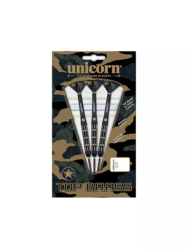 UNICORN | Freccette Top Brass 21g | Nero
