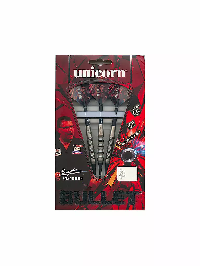 UNICORN | Set di freccette Gary Anderson Bullet Steeldarts |