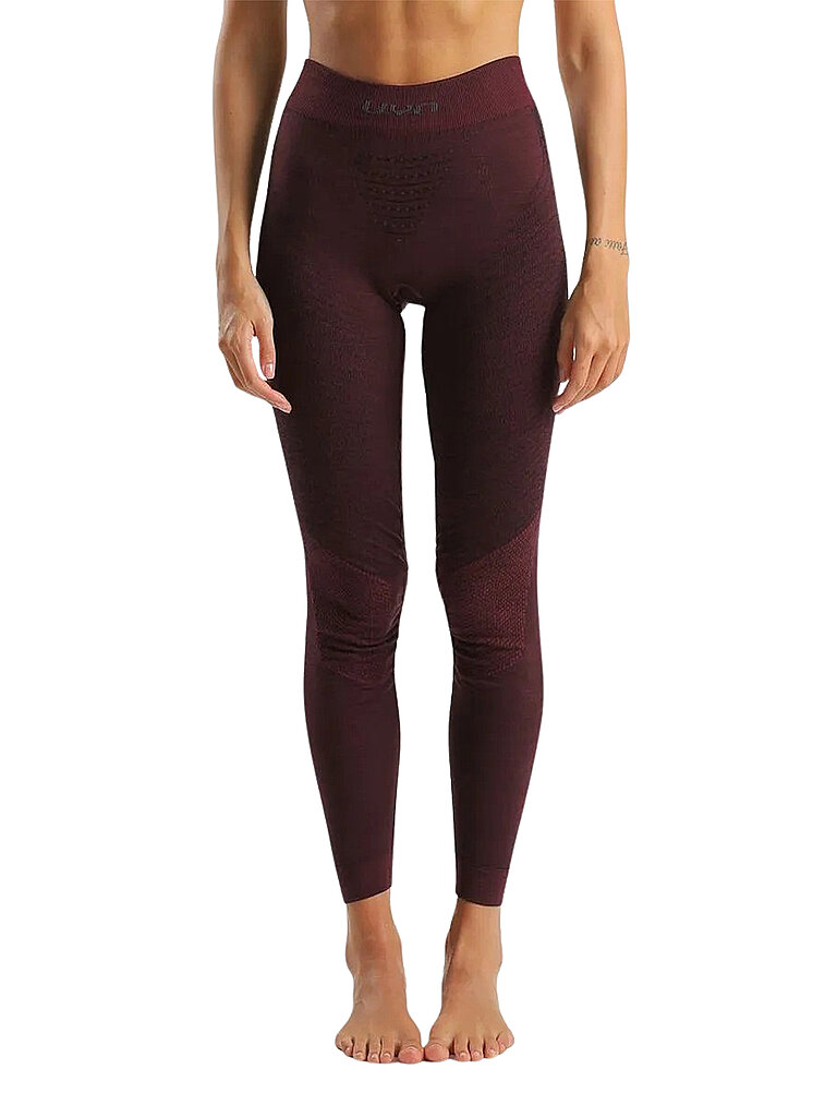 Pantaloni intimi da donna Fusyon Biotech Merino rosso scuro L/XL
