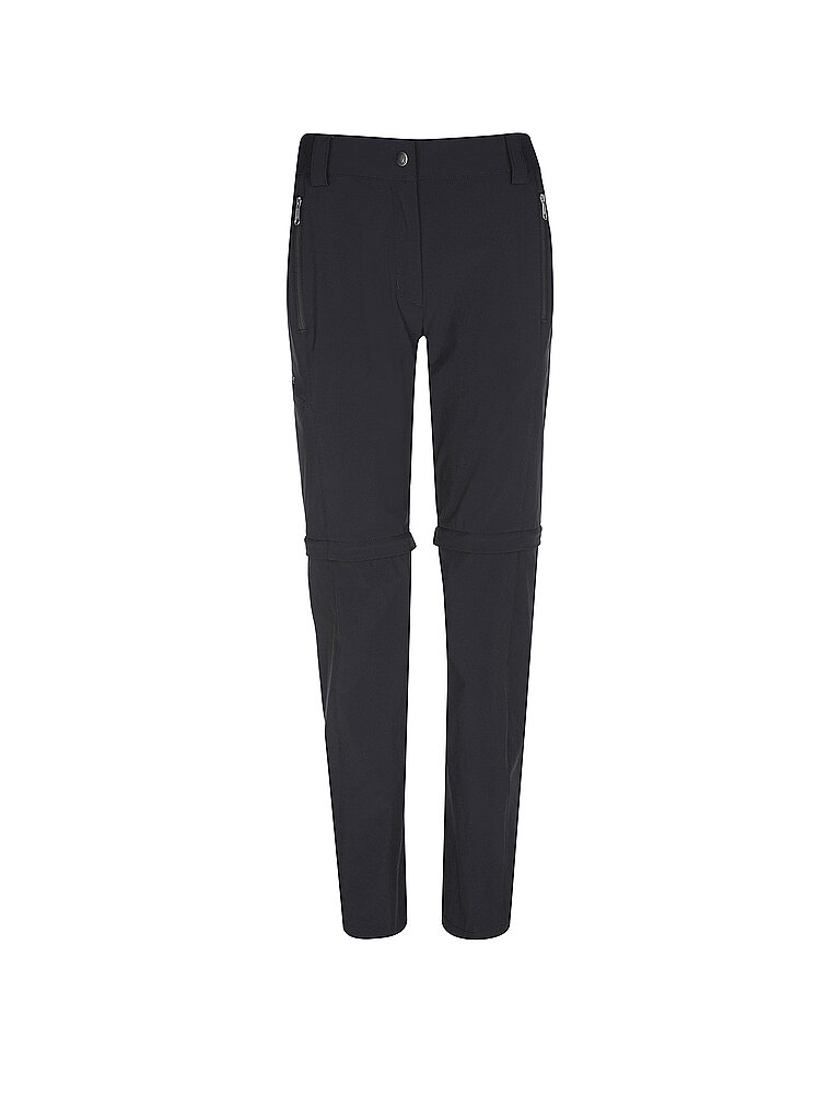Pantaloni da trekking da donna Farley Stretch ZipOff nero 48