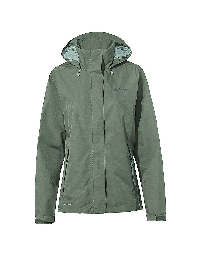 Giacca antipioggia da donna Escape Light verde chiaro 42