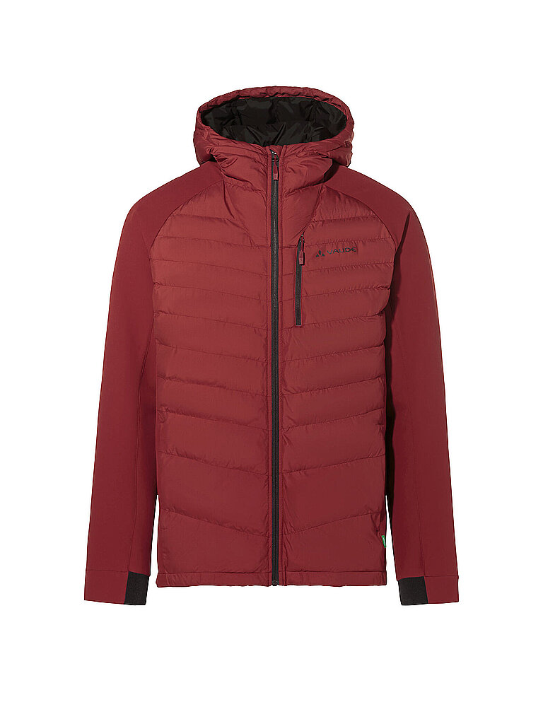 Giacca ibrida da uomo Elope con cappuccio rosso scuro L